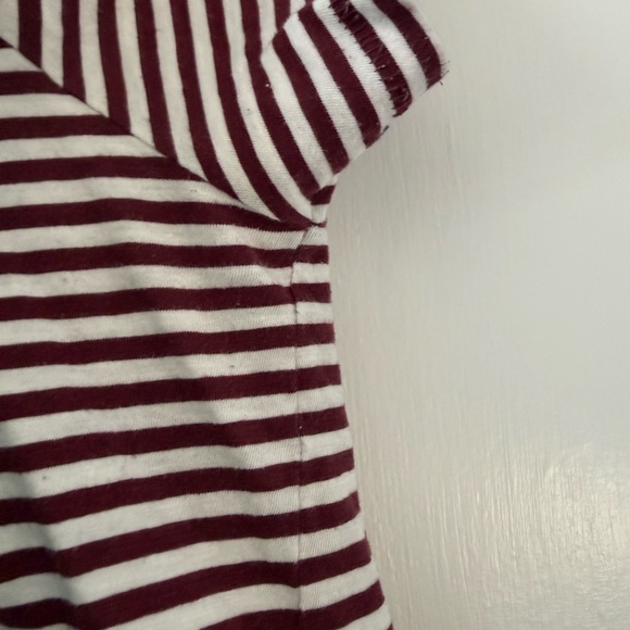 Levi’s Classic Cropped Striped Tee 100% Cotton Size Medium - Picture 5 of 6